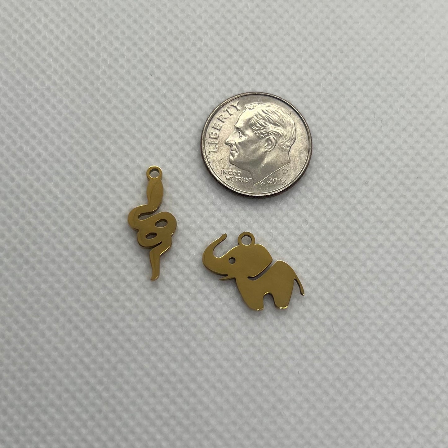 ELEPHANT + SNAKE CHARM