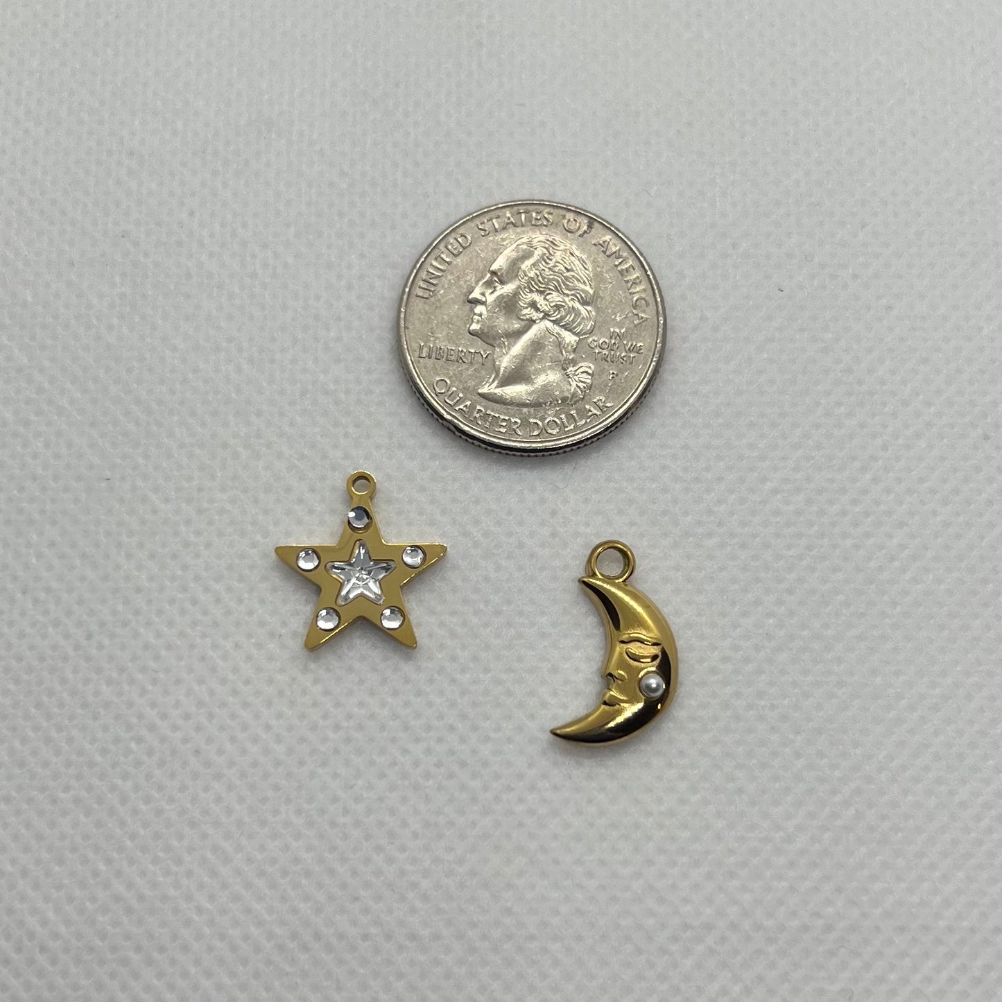 STAR + MOON CHARM
