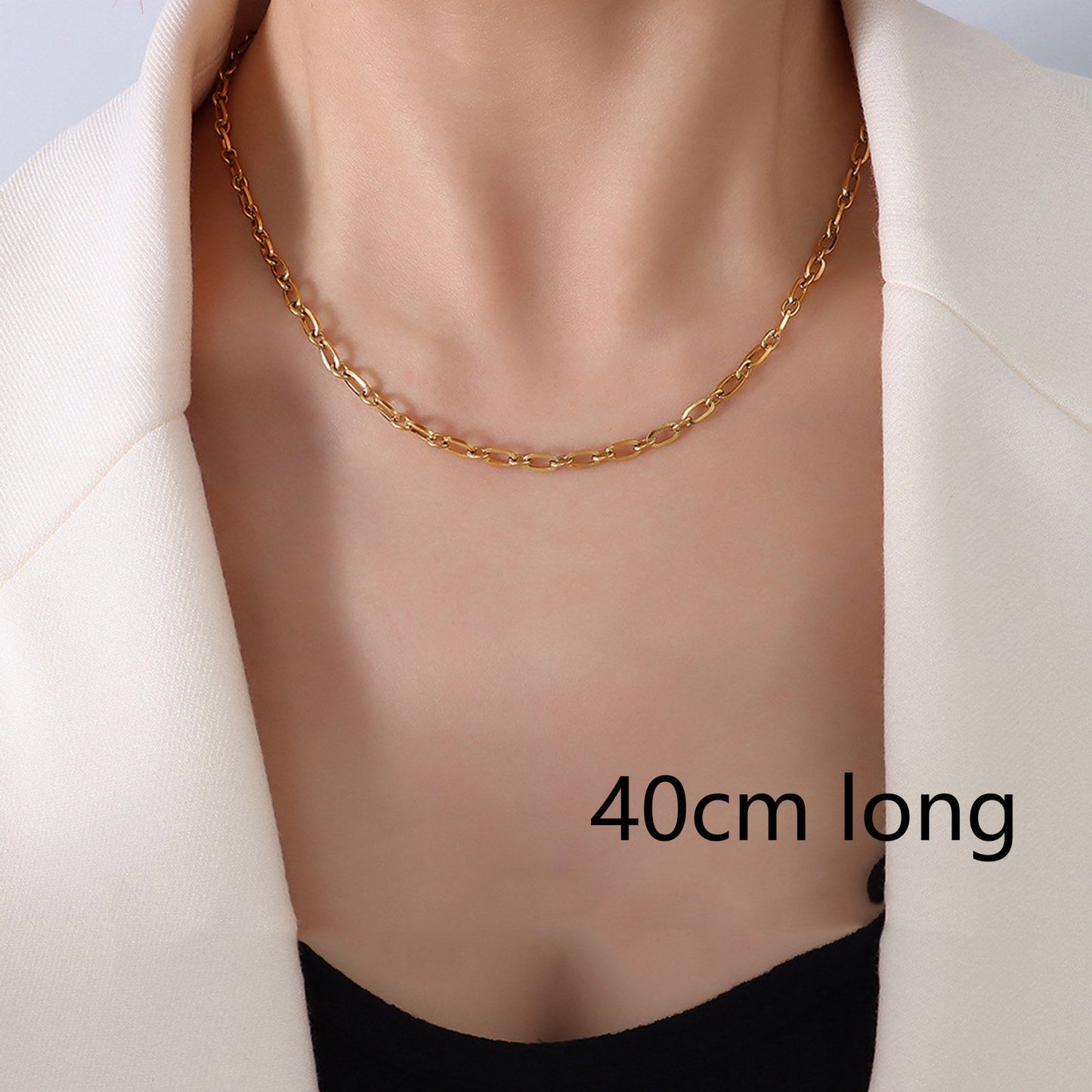 SQUARE SIMPLE NECKLACE CHAIN
