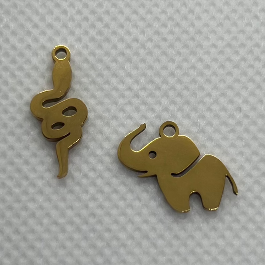 ELEPHANT + SNAKE CHARM