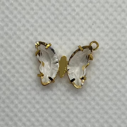 GLASS BUTTERFLY CHARM