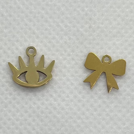 EVIL EYE + BOW CHARM