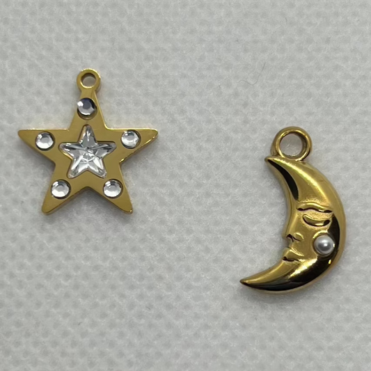 STAR + MOON CHARM