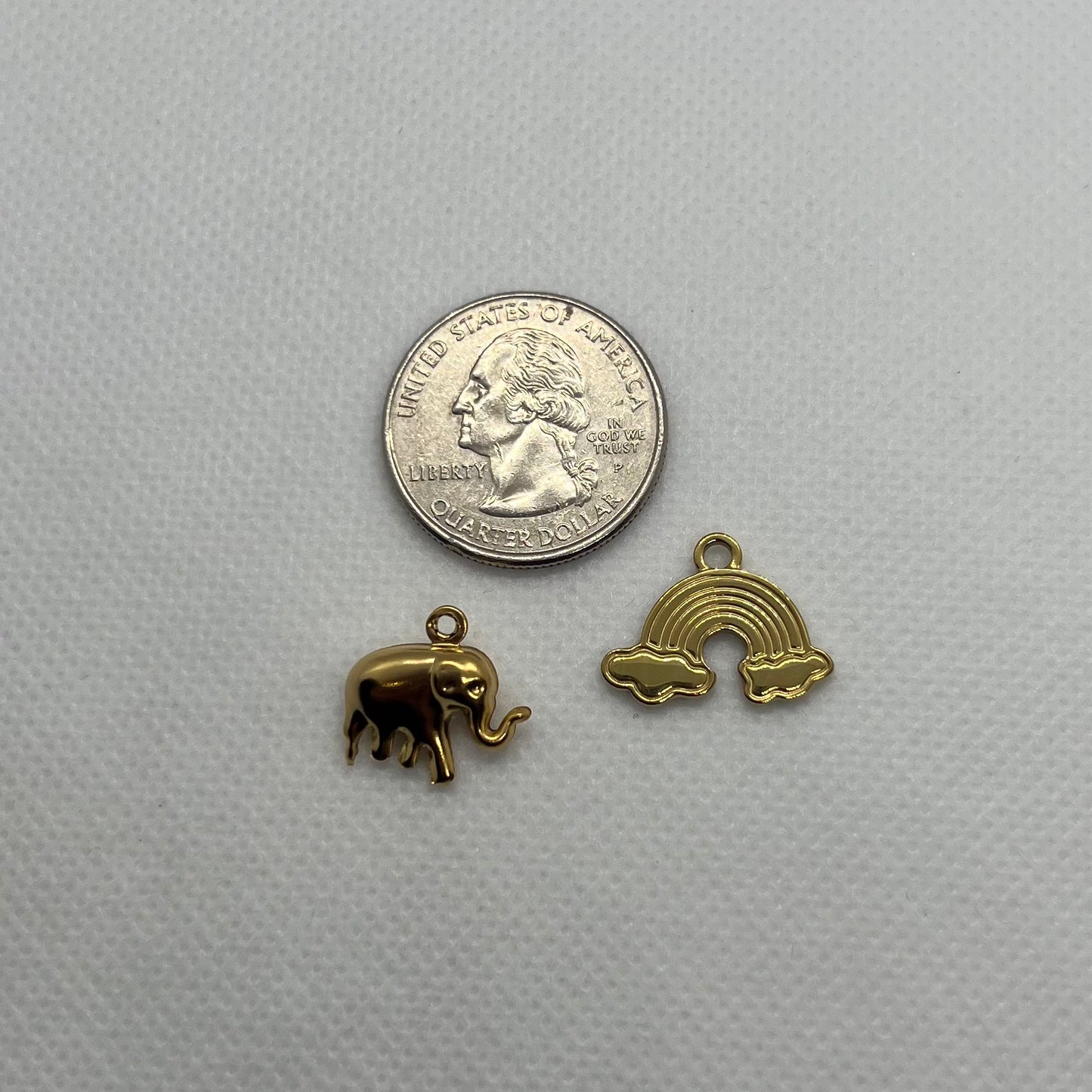 ELEPHANT + RAINBOW CHARM